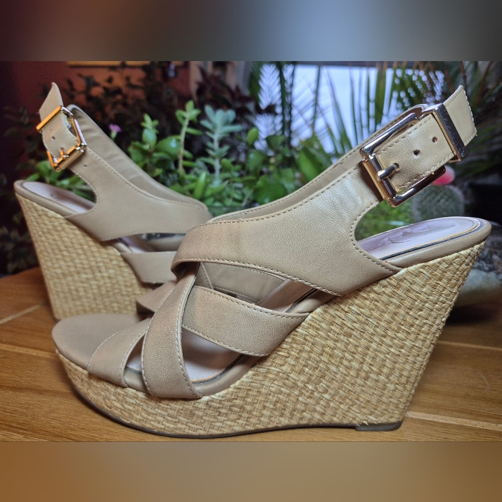 Jessica‎ Simpson 'Jamallo' Wedge Sandals - Size 8